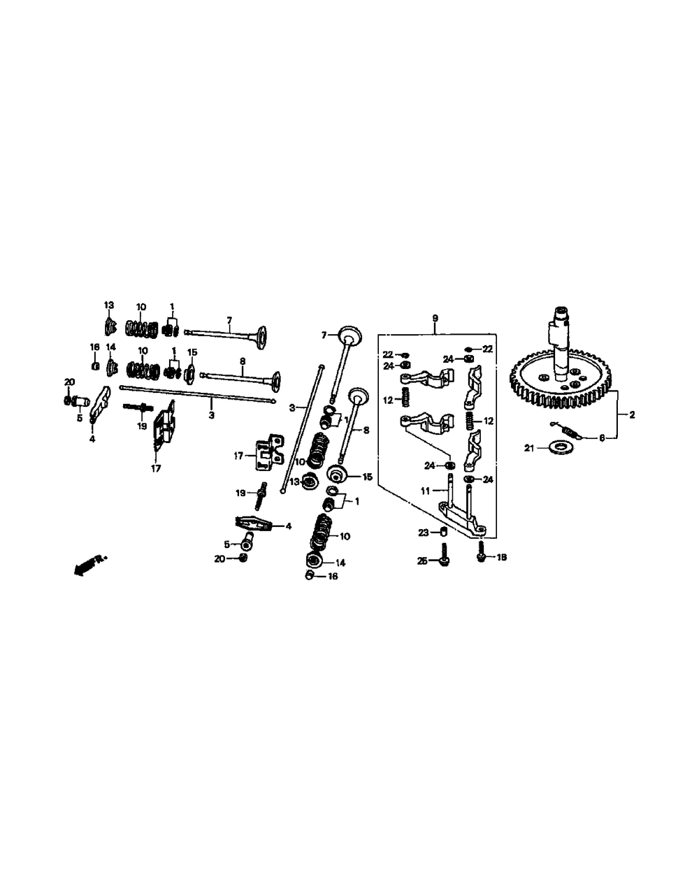 Gxv620k1 Camshaft Diagram and Parts List for M48-HN 53AB5E6V750-20-HP Cub Cadet Lawn Tractor